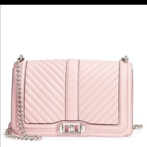 Rebecca Minkoff! Small chevron quilted love cross body